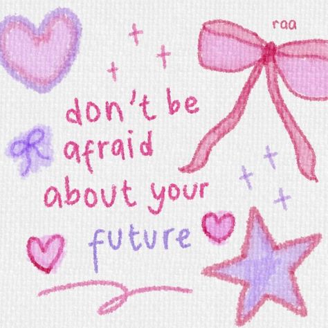 Afirmations On Wall, Pink And Purple Aesthetic Quotes, Quotes With Drawings, Cute Motivational Doodles, Girly Quotes Aesthetic, Purple Widget, Cute Motivational Quotes, Aesthetic Girly, Little Things Quotes