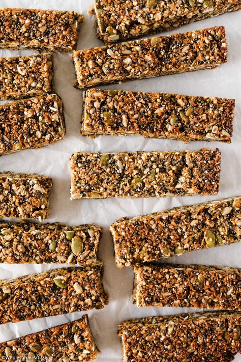 Sunflower Seed Bars, Seed Bars Recipe, Pumpkin Pie Granola, Diy Granola Bars, Diy Granola, Bars Recipes Healthy, Gluten Free Pumpkin Pie, Seed Cookies, Energy Bars Recipe