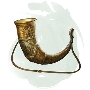 Horn of Valhalla - Magic Items - D&D Beyond Horn Instruments, Artifact Art, D D Items, Dnd Dragons, Heroic Fantasy, Drinking Horns, Fantasy Props, Fantasy Setting, Dungeons And Dragons Homebrew