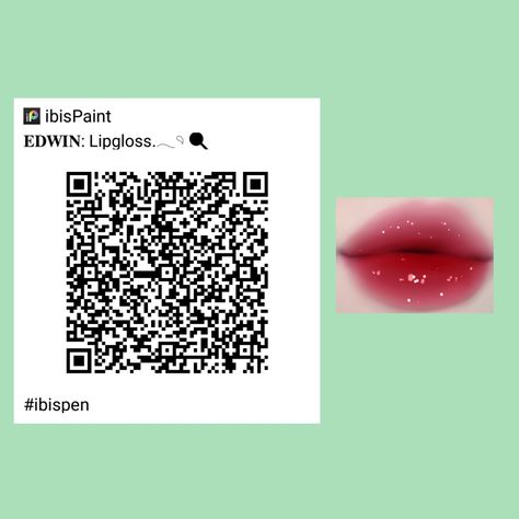 Ibis Paint Brush Code Juicy Lips, Lip Ibis Paint Code, Ibis Paint Brush Code Kiss Mark, Pincel Ibis Paint Code, Qr Code Ibispaint, Code Ibispaint, Code Brush, Brush Ibispaint, Ibis Brush