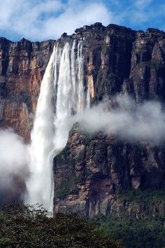 the world's second highest waterfall. Angel Falls. The waterfall in Up is based on this waterfall! Angel Falls Venezuela, Angel Falls, Largest Waterfall, Boracay, Beautiful Waterfalls, Incredible Places, Fallen Angel, Hanoi, Amazing Nature