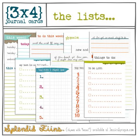 the lists : 3x4 journaling cards Project Life Freebies, Journaling Printables, Project Life Printables, Project Life Scrapbook, Project Life Album, Project Life Cards, New Year Goals, Pocket Scrapbooking, Journaling Cards