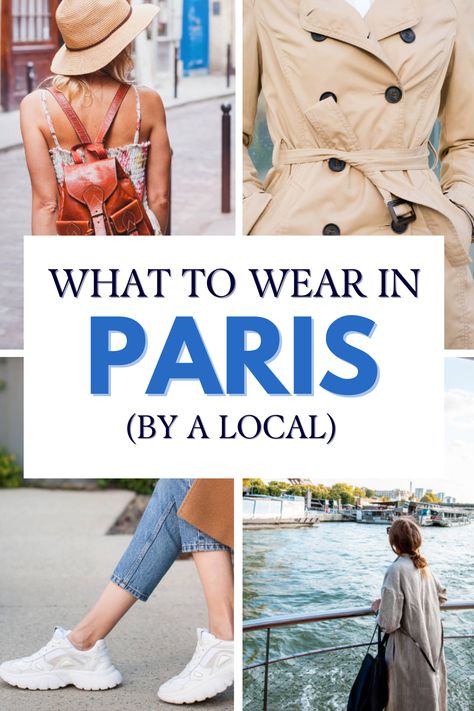 A grid of four outfits of what to wear in Paris Outfits To Wear To Paris In Summer, France Packing List Spring, Paris Summer Dresses, Paris Fashion In September, Hats For Paris, Paris Travel Outfits September, Paris Everyday Fashion, Dressing For Paris In Summer, Dresses For Paris In Summer