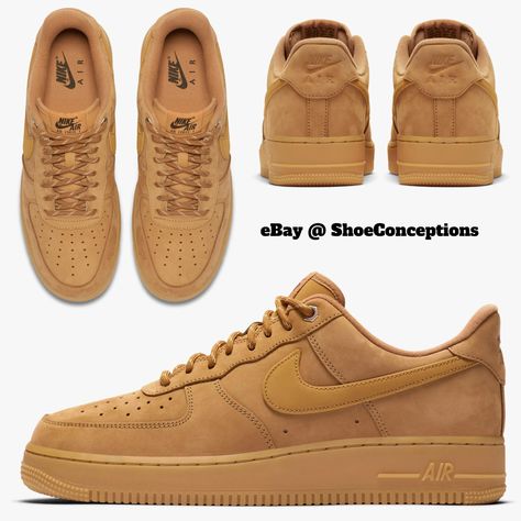 Nike Air Force 1 '07 WB Shoes Wheat Flax Gum Brown CJ9179-200 Men's Multi Size Get a price at https://copapair.com/nike-air-force-1-07-wb-shoes-wheat-flax-gum-brown-cj9179-200-mens-multi-size/ Nike Brown Shoes, Nike Air Force Brown, Brown Air Force Ones, Brown Air Force 1, Air Force 1 Brown, Brown Nike Air Force 1 For Sports, Brown Leather Nike Air Force 1 Sneakers, Brown High-top Nike Air Force 1 For Streetwear, Nike Air Force 1 Lxx Light Orewood Brown