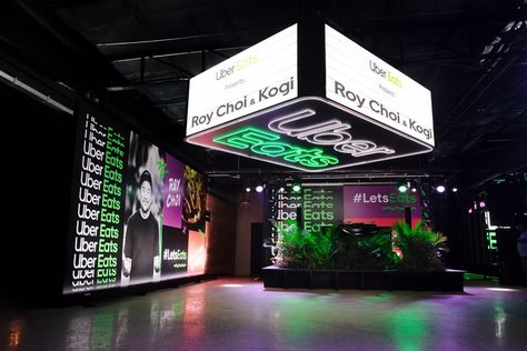 SXSW Event Design Inspiration | BizBash Signage Flowers, Event Design Ideas, Australia House, South By Southwest, 광고 디자인, Garden Of Earthly Delights, Uber Eats, Event Design Inspiration, Exhibition Booth