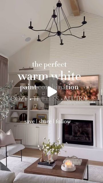 Leah White on Instagram: "The dreamiest warm white color combination to SAVE 🤍👏🏻

Benjamin Moore White Dove + Ballet White has created the perfect balance of trending and timeless in my home. I spent a LOT of time and money testing colors, and this one was absolutely perfect for us! 🙌🏻

White Dove is an extremely popular shade with so many inspirational photos, but that was not the case for Ballet White! I definitely had to go with my gut, and I think it paid off! 

✨Money Saving Tip - we saved money by using the same color on our walls, ceiling, and trim work and using different sheens of paint. You will get a designer look and subtle color difference, while saving money! 
✨I ALWAYS recommend testing colors in your space before selecting, since there are so many variables that can ca Ballet White Benjamin Moore Cabinets, Colors That Go With White Dove, Dove White Sherwin Williams, Ballet White Benjamin Moore Walls, Ballet White Walls, Benjamin Moore White Dove Kitchen, Dove White Benjamin Moore, Bm Ballet White, Cloud White Benjamin Moore