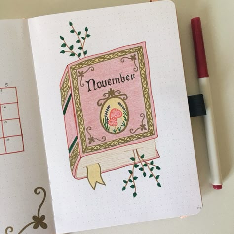 november fairy tale book bullet journal theme #bujo #bujoideas #bulletjournal #bulletjournaling #bulletjournalideas 2022 Cover Page, Medieval Fairytale, Book Bullet Journal, Reading Journal Ideas, Book Journal Ideas, Fairytale Book, Bullet Journal Month, Organization Bullet Journal, Bullet Journal Font