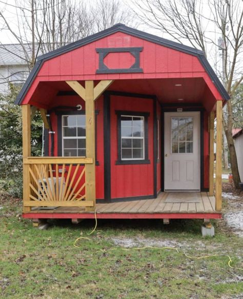 Garage Conversion To Tiny House, Tiny House Portable Building, Tuff Shed Guest House, 12 X 28 Tiny House Floor Plan, Portable Building Tiny House, Shed To Tiny House With Loft, Storage Building Tiny House, 12 X 28 Tiny House, Storage Shed Homes Interior