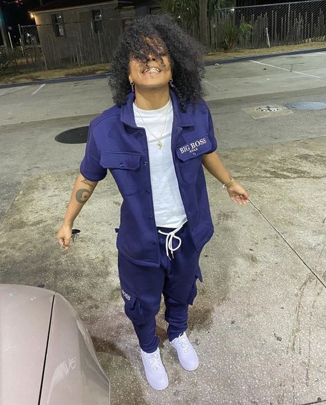 Stud Outfits Black Women, Fem Stud Outfits, Stud Drip Outfits, Fem And Stud Matching Outfits, Stud Summer Outfits, Stud Fashion Outfits, Stud Outfits Female School, Stud Girls Style Outfit, Tomboy Swag Outfits