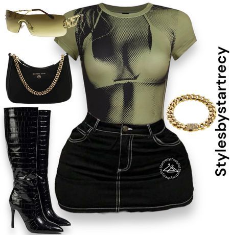 Stylesbystartrecy's Shein outfits Collection on LTK Fasion Outfits, Stylish Summer Outfits, Shein Outfits, Concert Outfits, Cute Swag Outfits, Streetwear Fashion Women, Cute Everyday Outfits, Baddie Outfits Casual