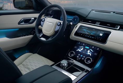 Landrover Range Rover Velar interior Black And White Range Rover, Range Rover Velar Interior, White Range Rover, Range Rover White, Best Car Interior, Range Rover Interior, Dream Cars Range Rovers, Environment Quotes, Range Rover Black