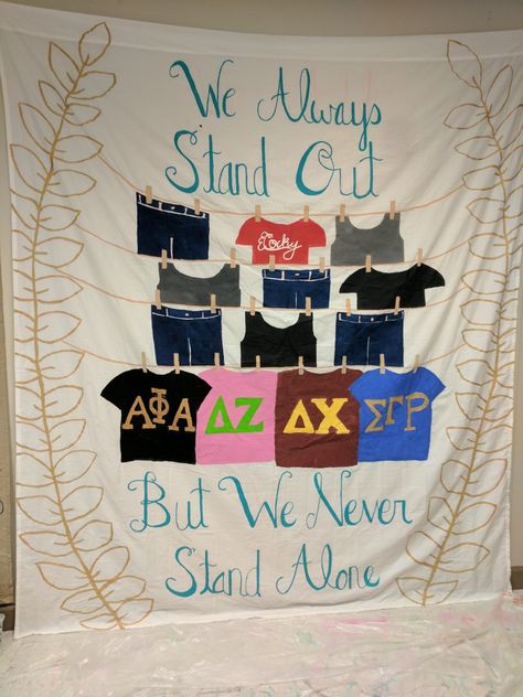 Greek Life Spirit Week, Greek Week Banner, Greek Week Shirts, Homecoming Themes, Sorority Banner, Greek Week, Sorority Shirt, Banner Ideas, Big Little Reveal