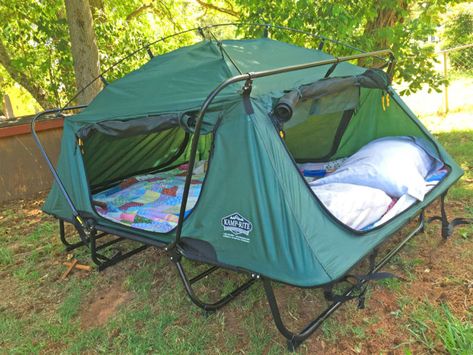 Double Cot Tent Aksesoris Jeep, Tent Cot, Tenda Camping, Camping Accesorios, Camping In The Rain, Suv Camping, Comfortable Camping, Camping Cot, Cool Tents