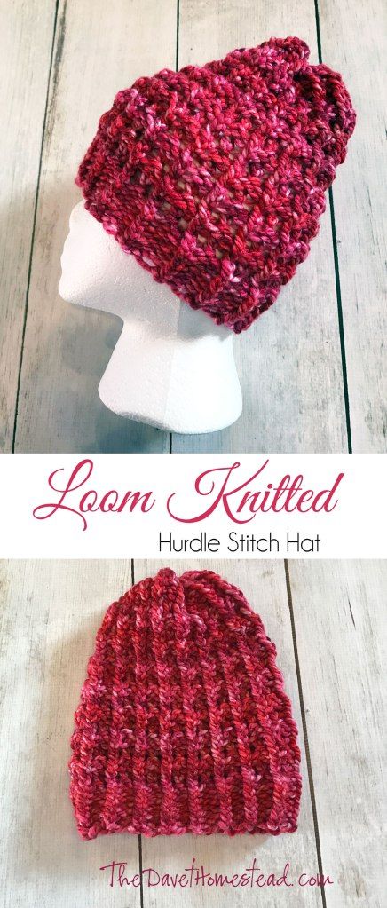 Knitting Patterns Hat, Loom Knitting Patterns Free, Loom Knitting Patterns Hat, Loom Knitting Pattern, Round Loom Knitting, Loom Hats, Loom Knitting Tutorial, Needle Knitting, Loom Knitting Stitches