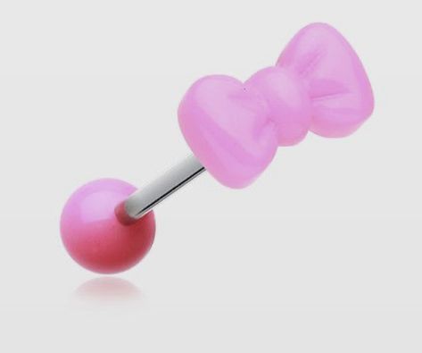 Hello Kitty Tongue Piercing, Cute Tongue Rings, Cute Tongue Piercing, Tongue Piercing Jewelry, Tongue Piercings, Tongue Bars, Healthy Heart Tips, Belly Piercing Jewelry, Y2k Accessories