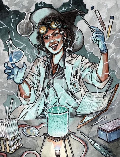 R Drawing, Mad Science, Drawing Websites, Witch Aesthetic, Landscape Drawings, Mad Scientist, Hand Art Drawing, Urban Fantasy, Cute Animal Drawings