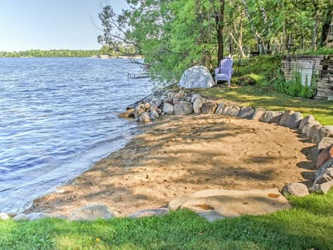 Lake Landscaping, Farm Pond, Lake Dock, Lakeside Living, Pond Landscaping, Private Dock, Lake Living, Lake Beach, Lake Cabins