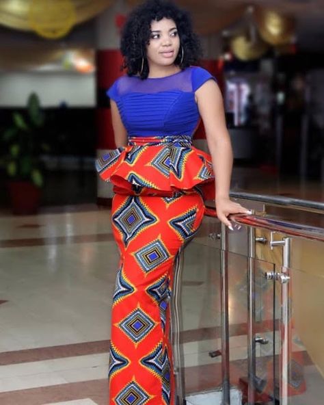 20 Pictures of Best Ankara Styles to Rock 2019 -  DeZango  FacebookTwitterGoogle+WhatsAppAddThis Trendy Ankara Styles, Ankara Skirt And Blouse, African Fashion Skirts, African Dresses Modern, Afrikaanse Mode, African Lace Dresses, African Fashion Ankara, African Fashion Modern, African Traditional Dresses