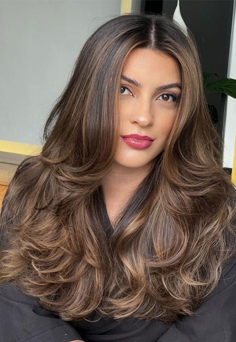 espresso hair color, dark hair color, hair color trends, hair color trends 2024 Brown Hair Indian Skin, Indian Skin Hair Color, Espresso Con Panna, Global Hair Color, Espresso Hair Color, Sophisticated Hair, Hair Colour Trends, Indian Hair Color, Hair Color For Brown Skin