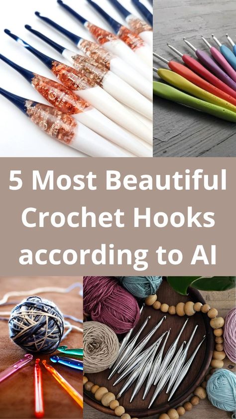 Does AI has a artisic eye too? For you who looking for new crochet hooks. Check what crochet hooks are the most beautiful! Rose Crochet, Crochet Geek, Design Aesthetics, Knitting Techniques, Crochet Techniques, Summer Crochet, Crochet For Beginners, Beautiful Crochet, Single Crochet