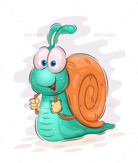 Snail Artwork Cute, Cartoon Snail Drawing, Cute Snail Drawings, Snail Clipart, Snail Painting, Snail Drawing, Cartoon Snail, Cute Snail, Snail Art