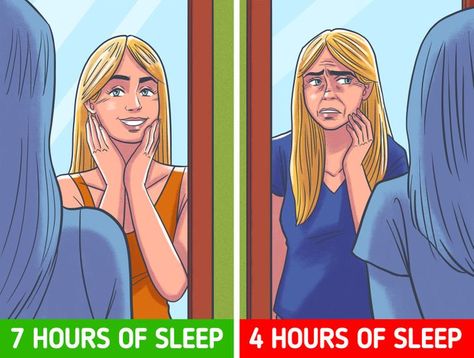 With the exception of children and teens, almost everyone wants to seem younger. However, although pricey lotions and cosmetic treatments can surely enhance your look, the most acceptable investment is in modifying your everyday activities. It turns out that the greatest secrets of anti-aging may be in your daily habits. Bright Side has put together a list of the most common mistakes you should stop making if you want to stay healthy and young for a long time. Stop Aging, 4 Hours Of Sleep, 7 Hours Of Sleep, Skin Care Center, Healthy Lifestyle Habits, Cosmetic Treatments, Gloomy Day, Anti Aging Tips, Everyday Activities