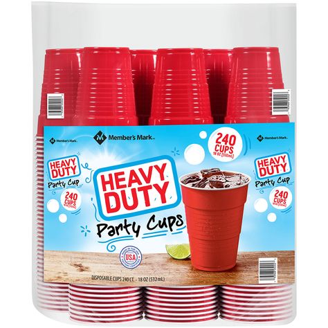 Tableware Packaging, Saving Sam, Beer Serving, Red Cups, Red Party, Members Mark, Foam Cups, Disposable Cups, Sams Club