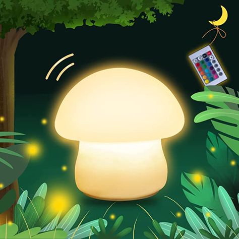 Mushroom Nightlight, Silicone Lamp, Best Night Light, Mushroom Lights, Nightstand Decor, Nursery Night Light, Nursery Lamp, Childrens Lighting, Sensor Night Lights