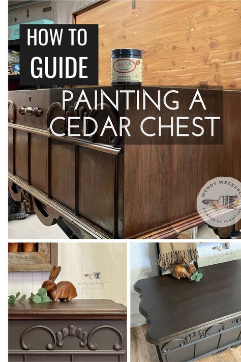 Hope Chest Makeover, Cedar Chest Redo, Painted Cedar Chest, Chests Diy, Chest Makeover, Hope Chests, Chest Ideas, Bugs Preschool, Chest Furniture