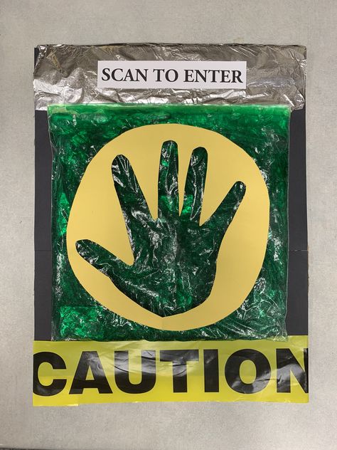 DIY Area 51 hand scanner Hand Scanner, Alien Birthday Party, Mad Scientist Party, 51 Birthday, Alien Party, Alien Halloween, Science Birthday, Outer Space Party, Zombie Party