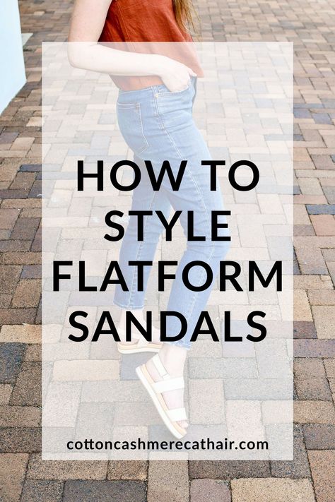 How to style flatform sandals | flatform sandals summer outfit idea | flatform sandals for work | Nisolo go-to flatform sandal review | casual workwear outfit | Boise style blogger | Cotton Cashmere Cat Hair Flatform Sandals Outfit Summer, Fitflop Sandals Outfit, Nisolo Sandals, Sandals Work Outfit, Flatform Sandals Outfit, Sandals For Work, Flat Sandals Outfit, Sandal Outfits, Platform Sandals Outfit