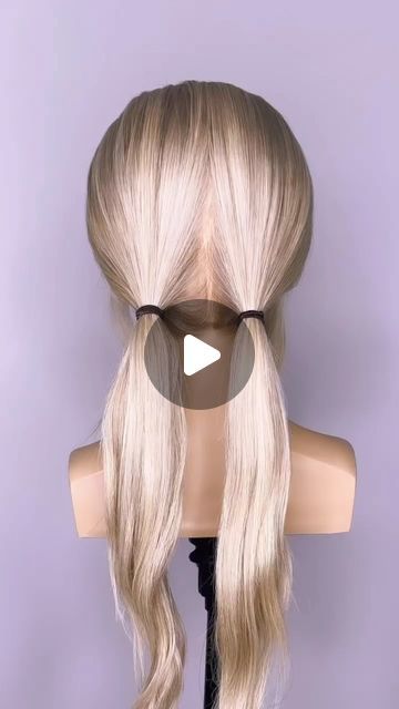 High Ponytail Updos, Bridesmaid Hairstyles Thick Hair Updo, Updos You Can Do On Yourself, Bun Hoco Hairstyles, Hair Styles For Long Hair Length Updo, How To Prep Hair For An Updo, Pony Tails Ideas, Easy Updos To Do On Yourself, Ideas For Long Hair Styles