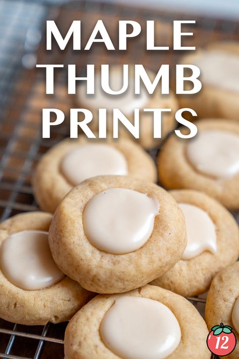 They’re simple, soft, and sweet and not quite like any cookie I’ve ever had before. Soft Maple Cookies, Easy Maple Cookies, Maple No Bake Cookies, Maple Thumbprint Cookies, Fall Thumbprint Cookies, Pumpkin Thumbprint Cookies, Maple Walnut Cookies, Maple Thumbprints, Maple Cookies With Maple Frosting