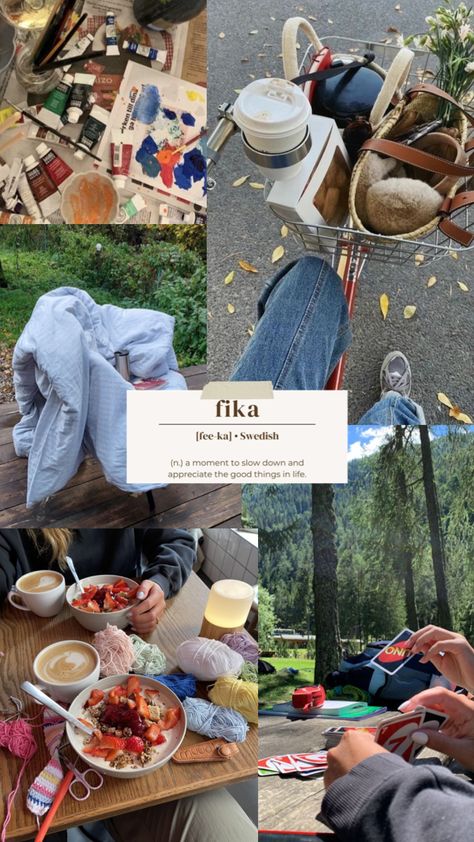 #slowlife #fika Kunstjournal Inspiration, Life Vision Board, Adventure Aesthetic, Life Board, Slow Life, Granola Girl, Slow Living, Future Life, Simple Life