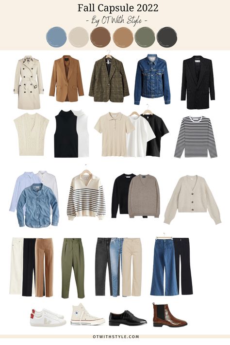 Soft Autumn Outfits Capsule Wardrobe, Fall Capsule Wardrobe 2022, Fall 2022 Capsule Wardrobe, Soft Autumn Capsule, Seasonal Capsule Wardrobe, 2022 Capsule Wardrobe, Clothes Capsule Wardrobe, Capsule Wardrobe 2022, Autumn Board