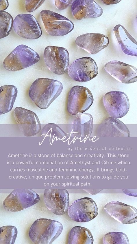 Crystals And Stones For Beginners, Ametrine Crystal, Crystal Globe, Crystal Healing Chart, Tumbled Crystals, Crystal Vibes, Fire Inside, Crystal Aesthetic, Crystal Guide