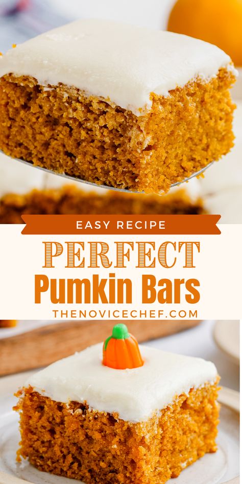 Moist Pumpkin Bars, Best Pumpkin Bars, Pumpkin Cream Cheese Bars, Easy Pumpkin Bars, Pumpkin Cake Easy, Pumpkin Sheet Cake, Pumpkin Pie Mix, Pumpkin Pie Bars, Pumpkin Cake Recipes