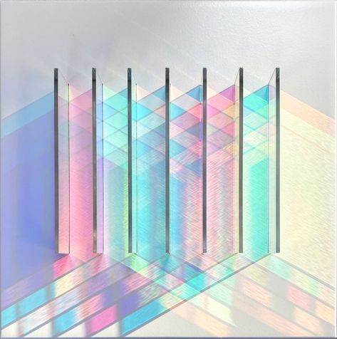 Light Pattern Design, Dichroic Glass Architecture, Glass Lighting Design, Refracted Light, Glass Art Installation, Same Same But Different, Light Art Installation, Same But Different, Glass Installation