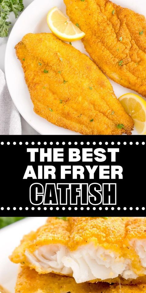 This Air Fryer Catfish recipe is made by coating catfish fillets with eggs and fish fry mix, then air frying until crispy. Serve hot with lemon wedges and optional sauces. Baked Catfish Recipes Oven Healthy, Air Fry Catfish, Fry Catfish, Air Fry Fish Recipe, Spicy Tartar Sauce, Air Fryer Catfish, Baked Catfish Recipes, Catfish Fillets, Fried Catfish Recipes