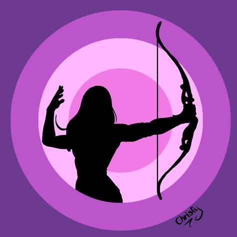 Kate Bishop Drawing, Archer Silhouette, Archery Art, Archer Design, Kate Bishop Hawkeye, 2b Cosplay, Arrow Art, Cd Art, Kate Bishop