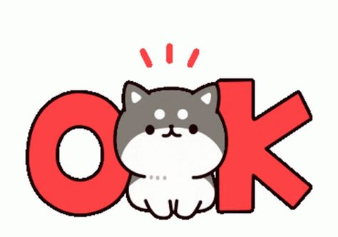 Okay Sticker, Ok Sticker, Ok Gif, Sticker Line, Line Animation, Shiba Dog, Pusheen Cute, Coffee Gif, Chibi Cat