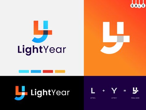 Ly Logo, Letter L Logo, Stationery Logo, L Logo, Logo Letter, Letter L, Light Year, Modern Branding, Modern Logo