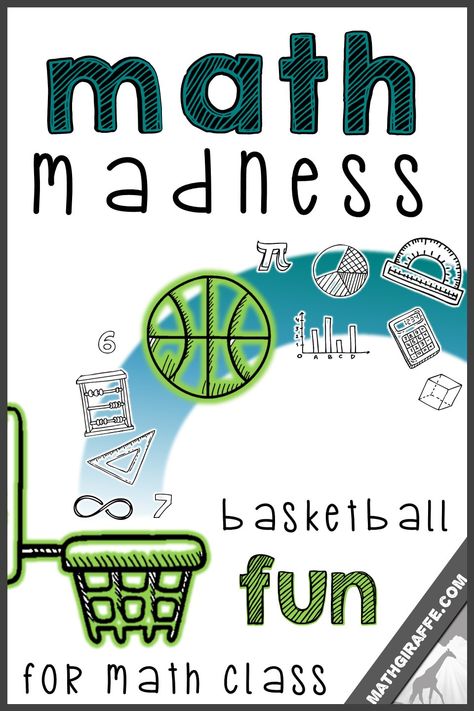 March Madness Math, Basketball Math, Math Night, Math 8, Creative Math, Middle School Math Classroom, Math Madness, Math Intervention, Secondary Math