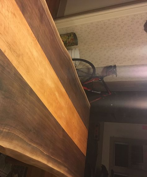 Live Edge Black Walnut and Cherry Hayrake Dining Room Table Walnut Projects, Live Edge Black Walnut, Live Edge Slabs, Oak Coffee Table, Heads Up, Woodworking Ideas, Black Walnuts, Diy Tutorials, Black Walnut