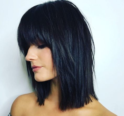 Medium Ombre Hair, Haircut Options, Layered Hair With Bangs, Medium Layered Haircuts, Medium Bob Hairstyles, Hair 2018, Hair Haircut, Haircuts With Bangs, Medium Hair Cuts