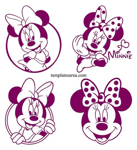 Minnie Mouse Silhouette Svg, Free Minnie Mouse Svg, Minnie Mouse Svg Cricut Free, Minnie Mouse Images Free Printable, Minnie Mouse Svg Free, Minnie Mouse Border, Disney Characters Outline, Minnie Silhouette, Disney Svg Free