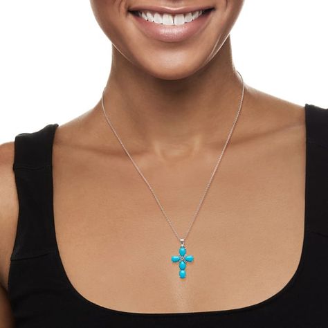 Emerald Cross, Turquoise Cross Pendant, Aquamarine Birthstone, Opal Birthstone, Emerald Birthstone, Detailed Necklace, Turquoise Cross, Fine Jewelery, Cross Pendant Necklace