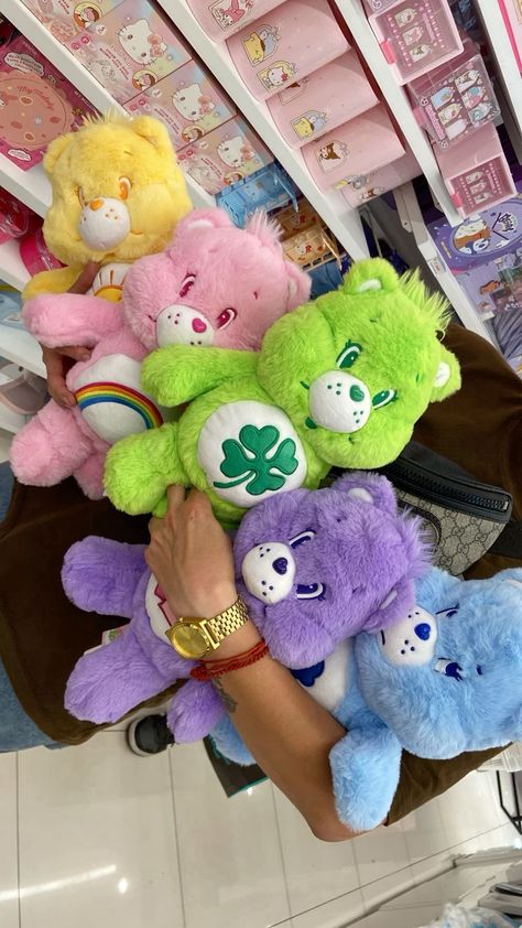 Care Bears Stuffed Animals, Care Bear Birthday, Disney Stuffed Animals, Care Bears Plush, Girls Things, Cute Squishies, Bear Dog, Pink Teddy, Dream Gift