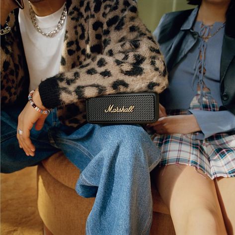 Over 24 Hours of Playtime with great signature Marshall Sound for Only $99 Marshall Emberton, Speaker Accessories, Hipster Fashion, Black And Brass, Bluetooth Speakers Portable, Portable Speaker, Bluetooth Speaker, Retro Fashion, Speaker