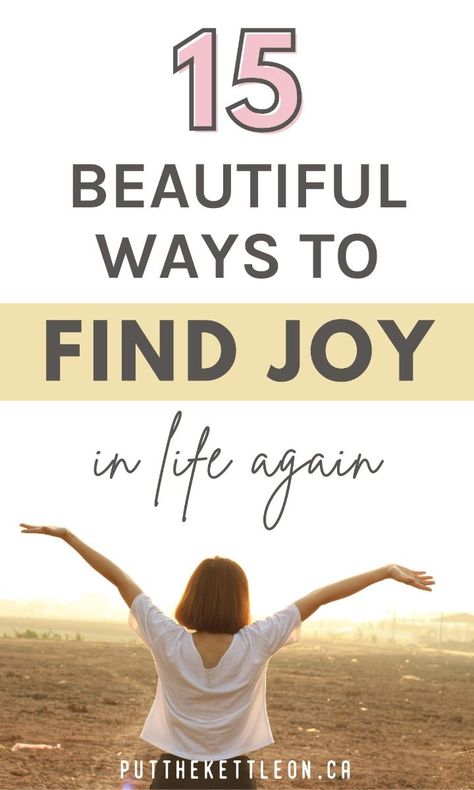 How to Find Joy in Life (15 Tips That Work) #quotes #inspiration #motivation #life #happiness #wellness #selfcare #growth #mindfulness https://www.theworldaccordingtome.org/1951925_10-small-things-to-do-to-find-joy-in-life-again/?how-to-find-joy-in-life-15-tips-that-work How To Find Joy In Life Again, Life Reset, Living Simple, Living Simply, Gratitude Challenge, Embrace Imperfections, Journey Of Life, Find Happiness, Live In The Present